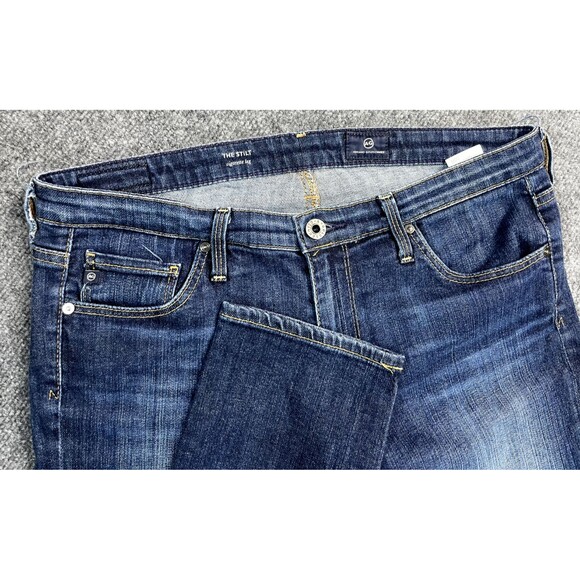 AG Adriano Goldschmied Jeans Women's 30R Blue  The Stilt Cigarette Leg Denim - Picture 1 of 12